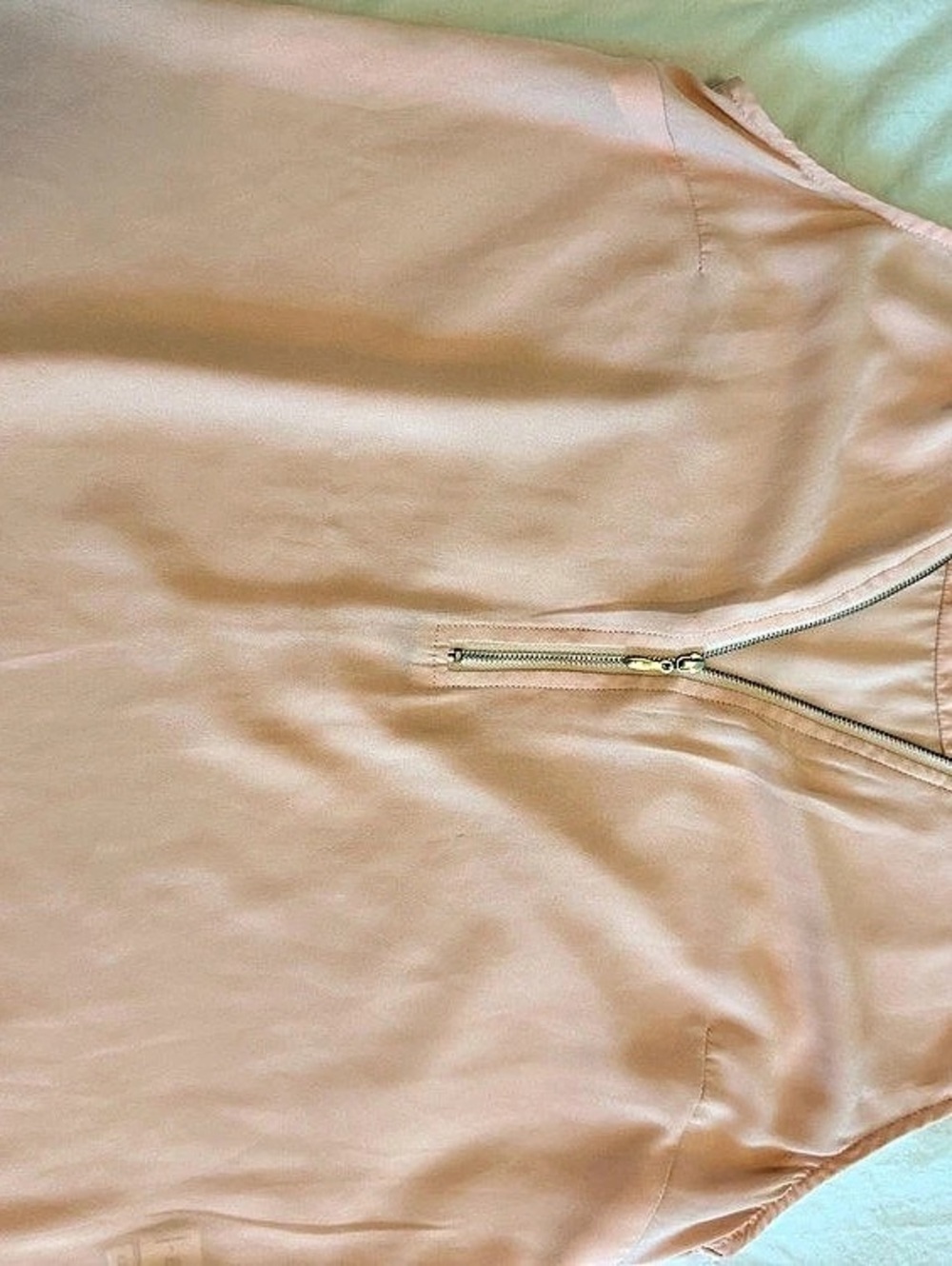 NY & Company Zip Front Tank Top in Pink Large Like New